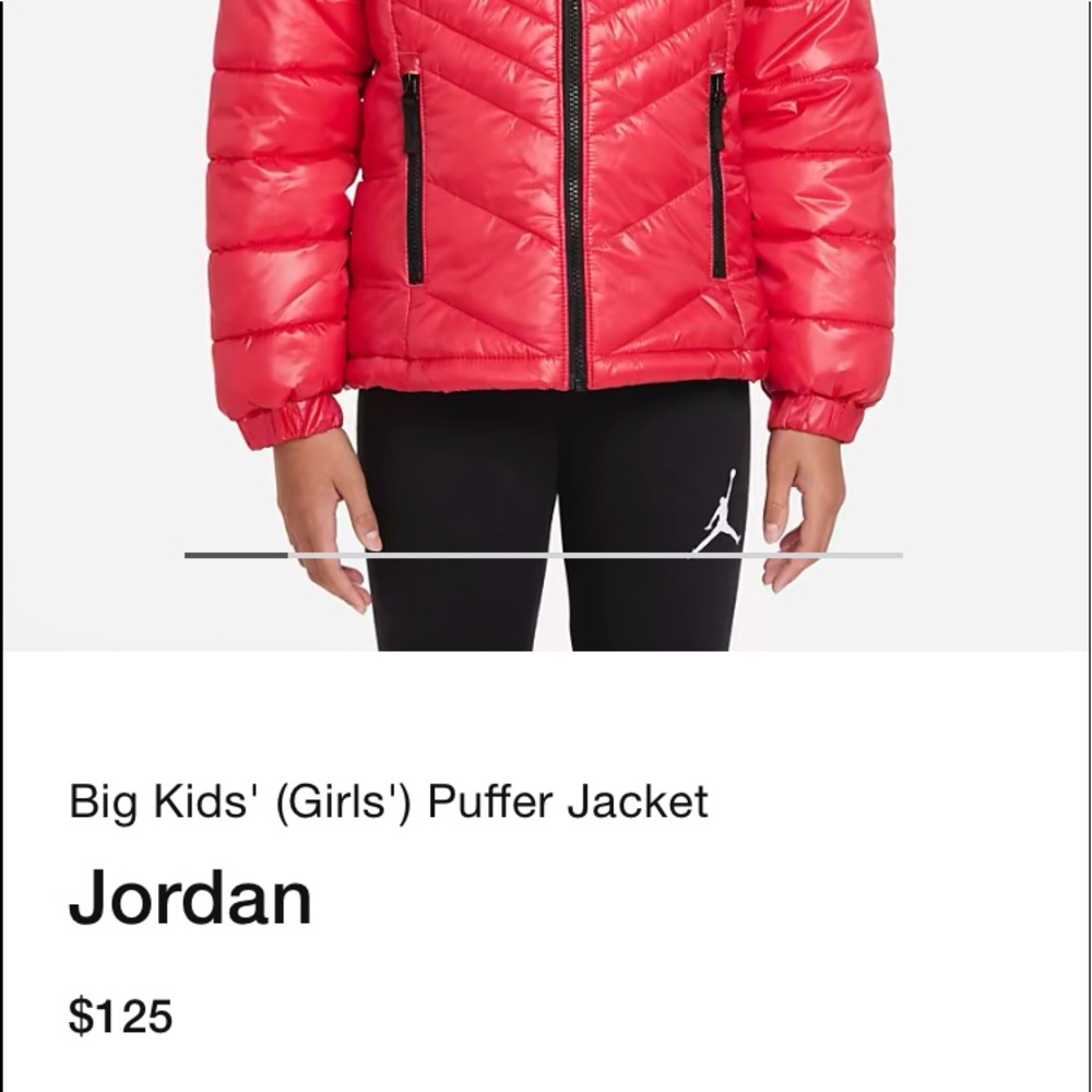 Brand new Jordan winter coat Youth XL or women’s small. Only worn once